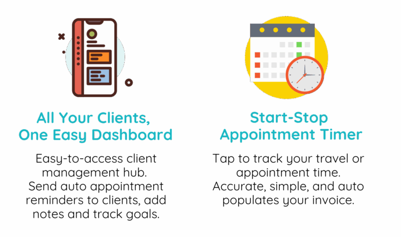 earni mobile invoicing app support workers NDIS invoicing & client management, expenses, tax time, profit budget management, clients calendar appointments app