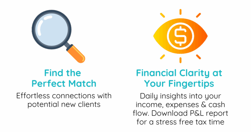 earni mobile invoicing app support workers NDIS invoicing & client management, expenses, tax time, profit budget management, clients calendar appointments app