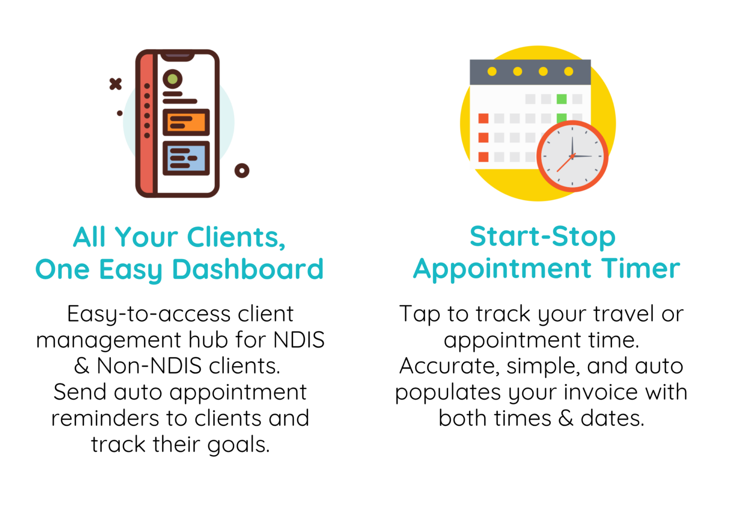 NDIS Support Workers, Health Providers aged care sole trader small business software accounts admin app