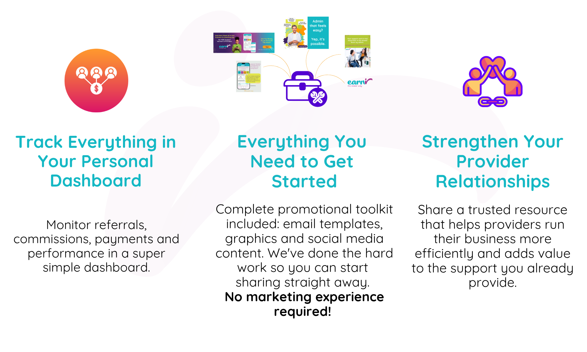 NDIS Support Workers, support coordinators, plan manager affiliate partner program, earn commission, sole trader small business software accounts admin app