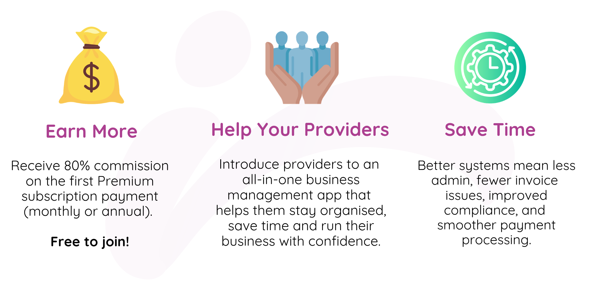 NDIS Support Workers, support coordinators, plan manager affiliate partner program, earn commission, sole trader small business software accounts admin app